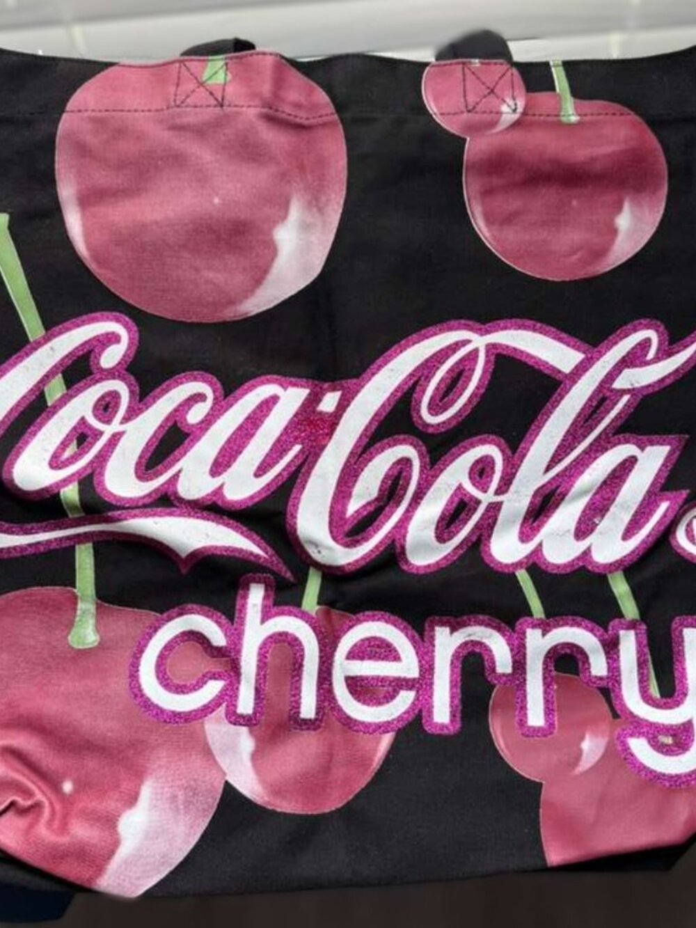 NWT Vintage 2006 Coca-Cola Cherry Canvas Tote Bag Made in USA